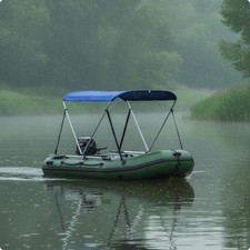 Bimini Top with Straps Sun Shade Bimini Top Marine-Grade for Boaters, Anglers
