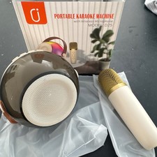 Portable Karaoke Machine with Wireless Microphone