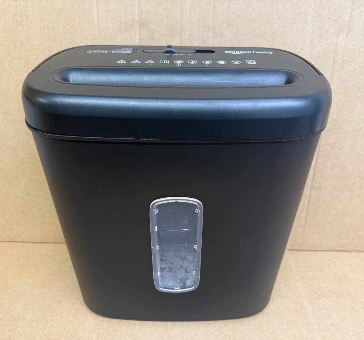 Amazon Basics 8 Sheet Cross Cut Paper and Credit Card Shredder Black