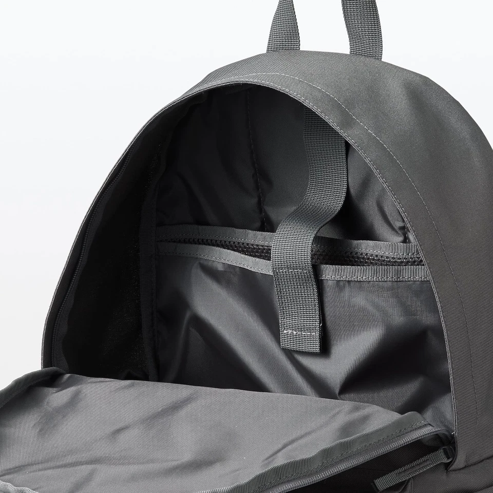 无印良品防水炭灰色帆布背包轻便肩部缓解 20L FS — 第 2/4 张图片