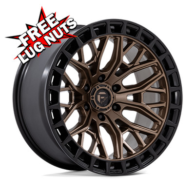 (1PC) Fuel Fc869 Sigma 17X9 6X139.7 Bronze Black 1mm Wheel Rim 17 Inch