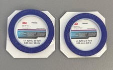 Lot 2 NEW 3M Fine Line Vinyl Tape 471 Indigo Blue 1/4 in x 36 yd Roll PN06405