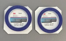 Lot 2 NEW 3M Fine Line Vinyl Tape 471+ Indigo Blue 1/4 in x 36 yd Roll PN06405