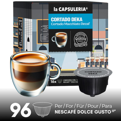 Deka Cutado 96 Kapseln kompatibel mit Nescafé Dolce Gusto