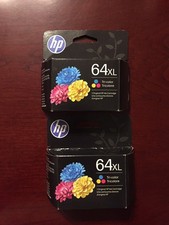 HP ink Cartridge 64XL Tri-color, New in Box - July 2027