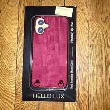 Hello Lux iPhone 16 Plus Red Sweater Case NEW