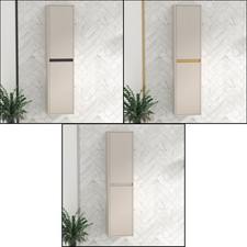Bathroom Furniture Orion 1440mm Wall Hung TallBoy 2-Door Cupboard Cabinet Unit