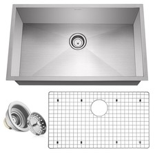 OPEN BOX - 32"x19"x10" Stainless Steel Single Bowl Undermount Kitchen Sink