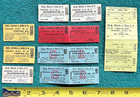 9 Gulf Mobile & Ohio Railroad Tickets GM&O Railway Bloomington Springfield IL — photo 1