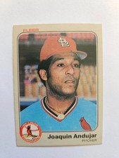 1983 FLEER JOAQUIN ANDUJAR #1 NM