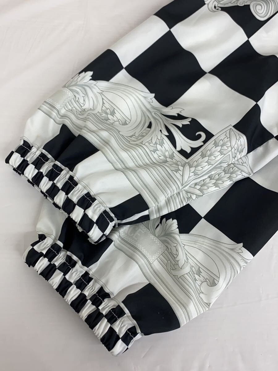 Versace nylon jacket 48 polyester white allover p… - image 6