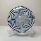 Vintage Mid-Century Murano Glass Turquoise & Blue Swirl Decorative Paperweight