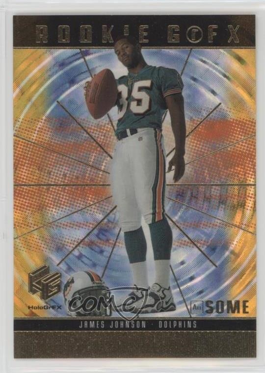 1999 Upper Deck HoloGrFX Rookie GrFX AuSOME James Johnson #AU73 Rookie RC 1s7