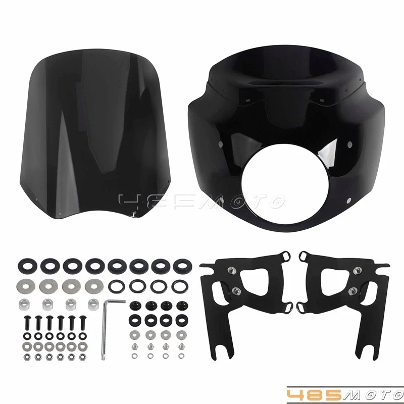 Kit de parabrisas de carenado delantero para Harley Road King FLHR 1994-2023 FLHRXS 2017-25 Foto 2 de 4