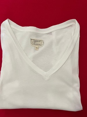 Current/Elliott Women's Size 2 White T Shirt (Size M 38/40/42) Genuine Made in USA