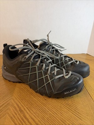 Salewa Men's MS Wildfire Hiking Shoes Size 9 Black Olive Siberia Trail Runners