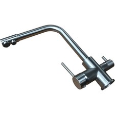 Stainless Steel Kitchen Tap Mixer Branded High Arc Pull Down Spray Faucet