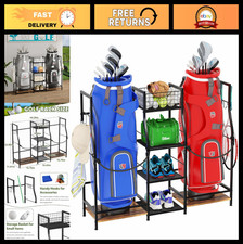 Golf Bag Storage Organizer - Garage Rack for 2 Golf Bags  Accessories, Ideal Gi
