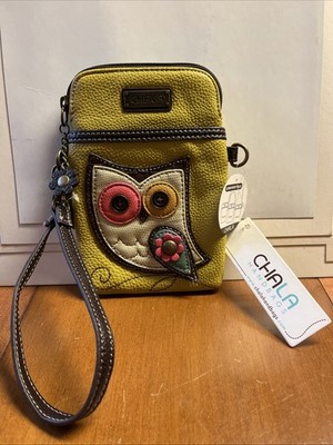 Chala Handbags Owl CellphonePurse Bag Pouch NWT
