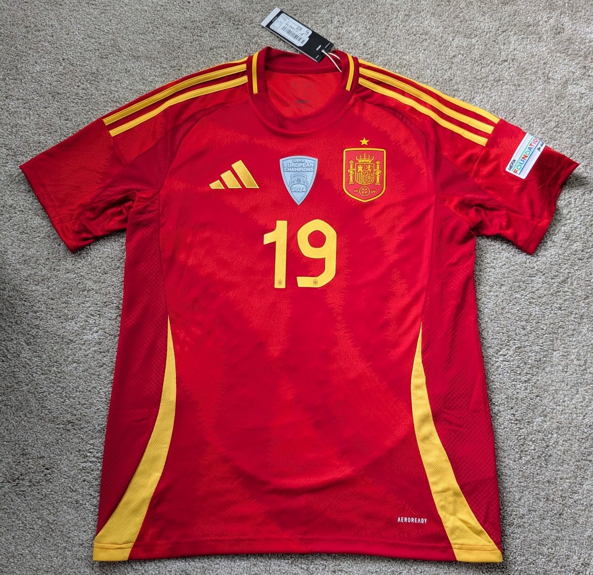 ADIDAS SPAIN Lamine Yamal Home Jersey IP9331 Size Medium | eBay