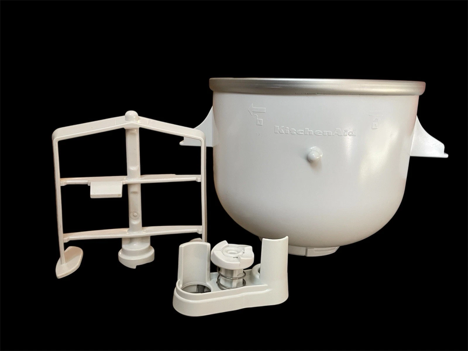 KitchenAid KICA Ice Cream Maker Bowl 2 Qt 9707962 Attachment OEM With Blade