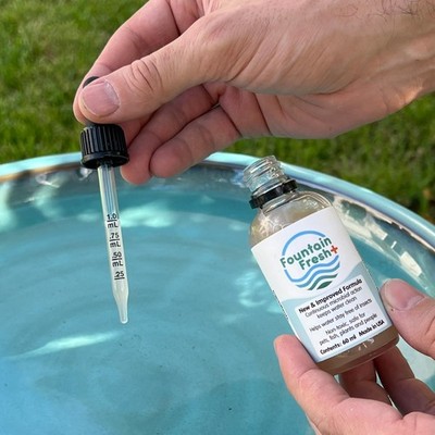 Smart Solar Fountain Fresh+ Water Clarifier for Fountains & Birdbaths, Non-Toxic