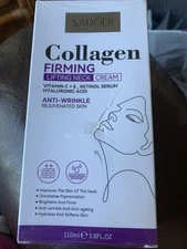 Sadoer Collagen Firming Lifting Neck Cream-Vit C E Retinol Serum Hyaluronic Acid