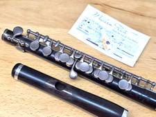 Powell Professional Grenadilla Wood Piccolo 1970s w/ Sterling Keys Gold Springs