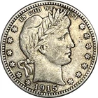1915-D Barber Quarter - VF+ - Nice Type Coin! - Ships Free!