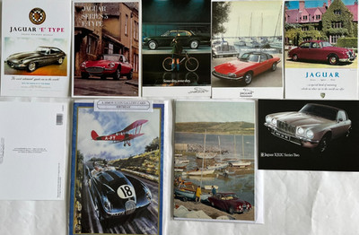 Jaguar Postkarte x 6 plus 2 Grußkarten Mk II XJS XJ12C XJ6 C E & S Typ S