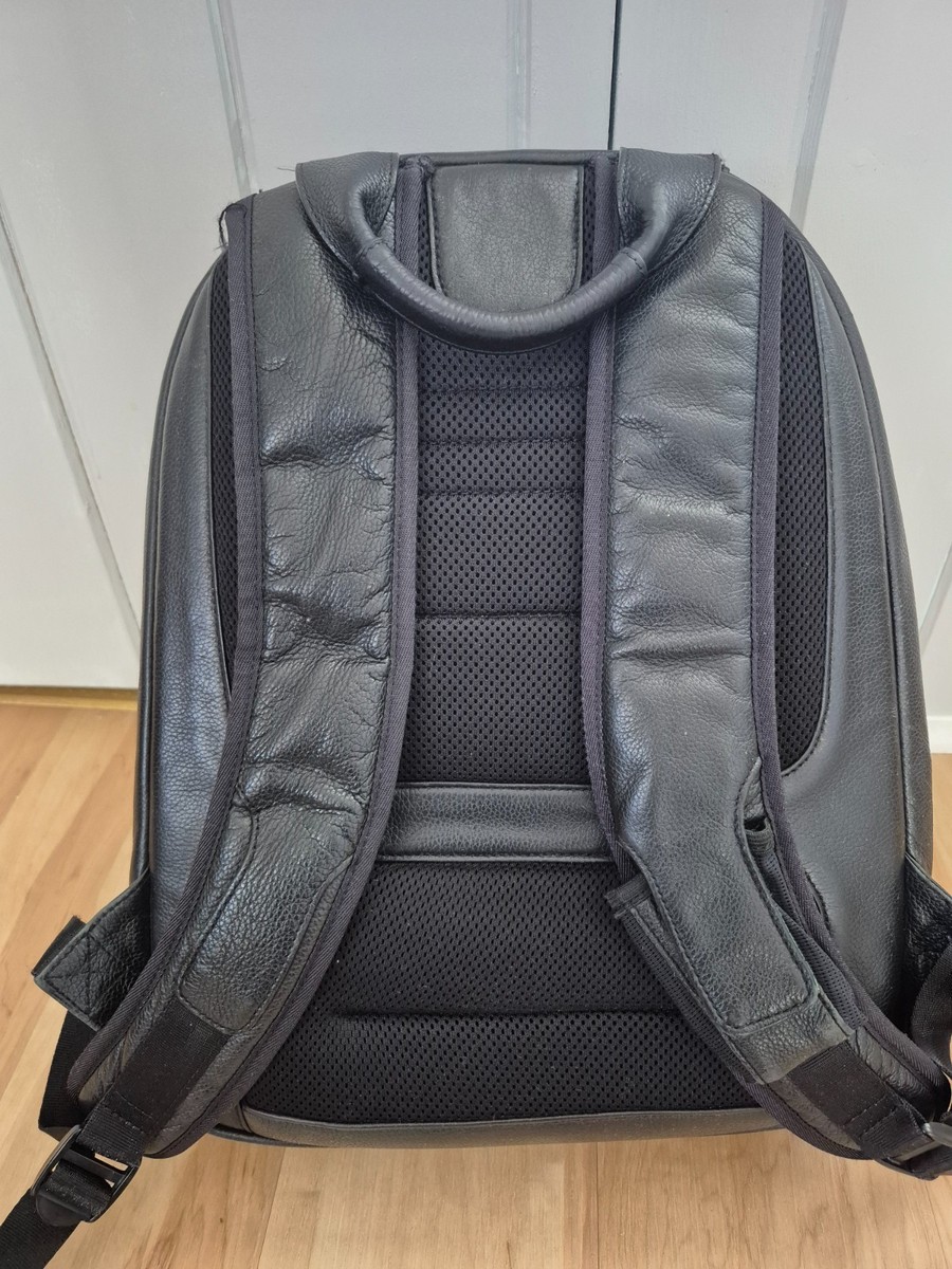 Alfred Dunhill black leather backpack View 2