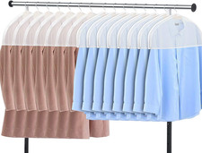Shoulder Covers for Clothes Set of 15 Breathable Garment Dust Covers Protector