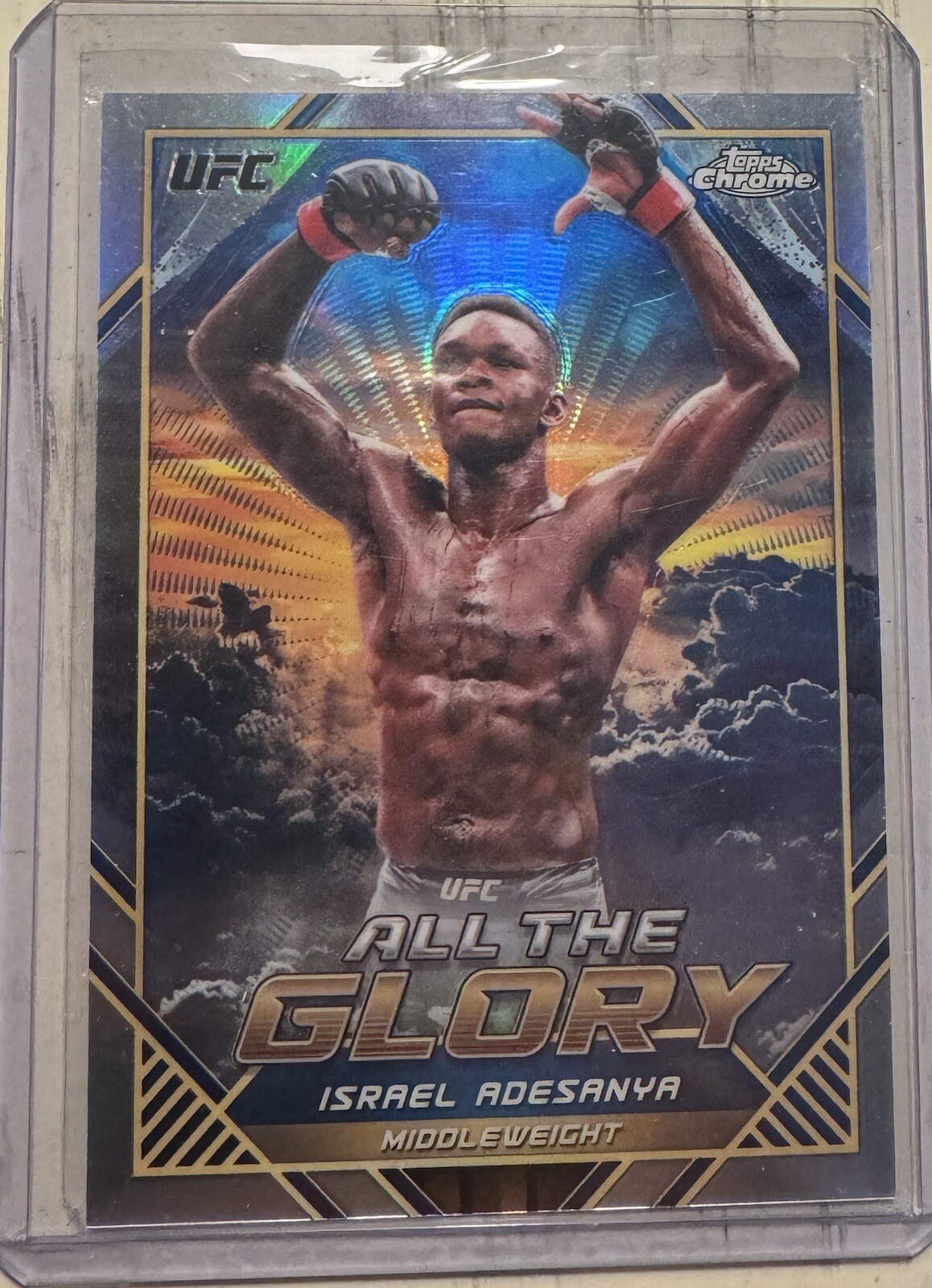 2024 Topps Chrome UFC #ATG-5 Israel Adesanya All The Glory Middleweight