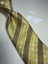 NWT IMANI UOMO MULTI COLOR STRIPED STYLE PRINT SILK TOUCH NECK TIE  HANKY