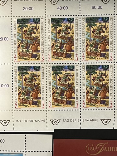 AUSTRIA - 1980's and 1990's - Collection of MINI SHEETS and BLOCKS - MNH - Picture 3 of 19