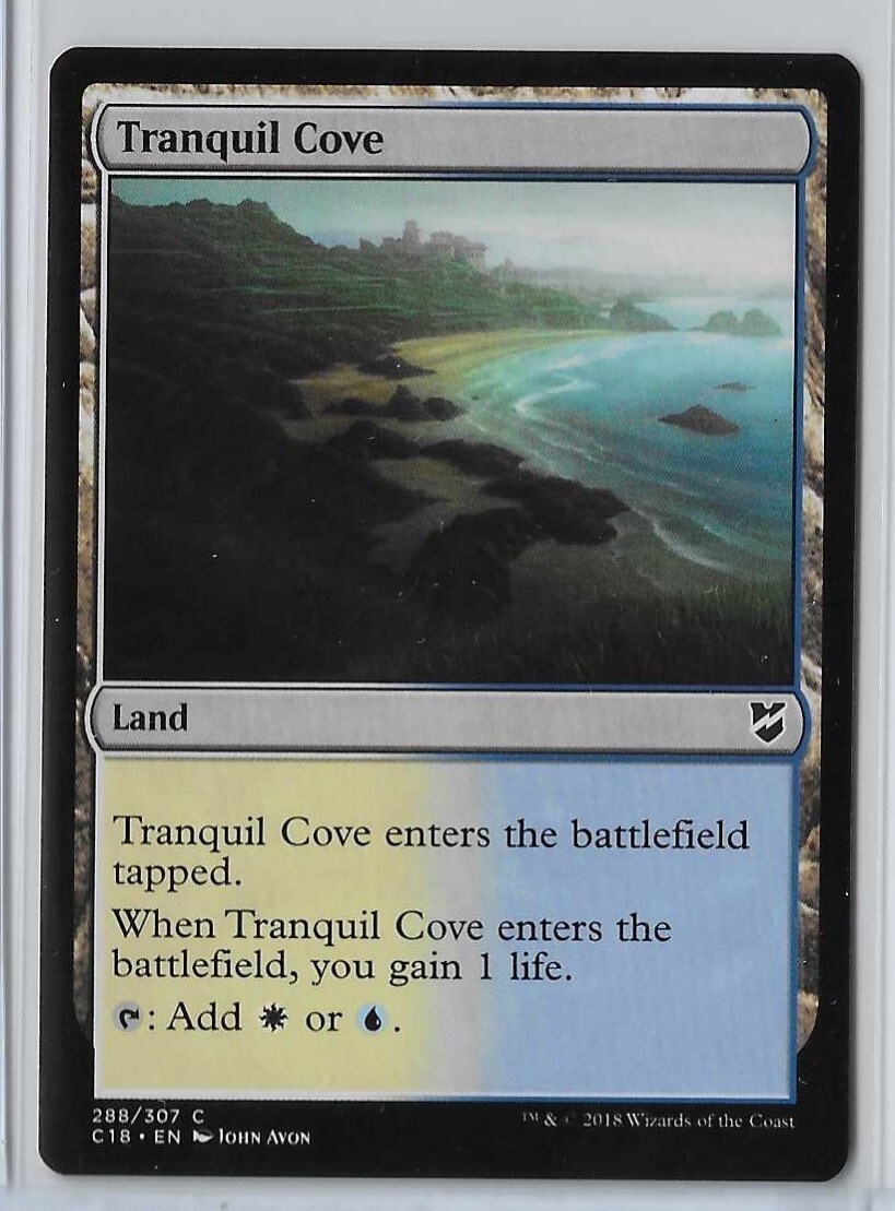 MTG Tranquil Cove Commander 2018 (C18) Common Magic Card #288/307 Unplayed