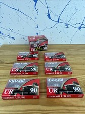 Lot Of 11 - Maxell UR-90 Normal-Bias Cassette Tapes New Sealed