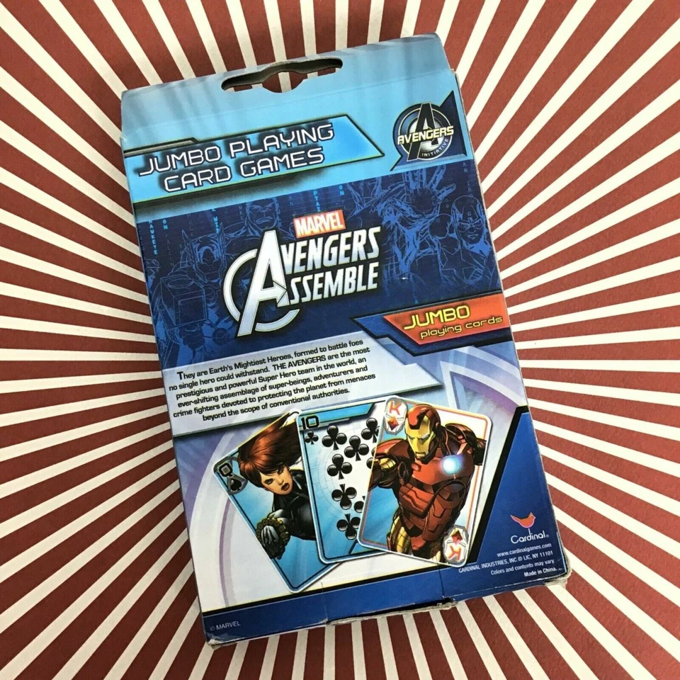 Игральные карты Marvel Avengers / Jumbo / игра в покер / супергерой Железный человек Тор - Изображение 2 из 2