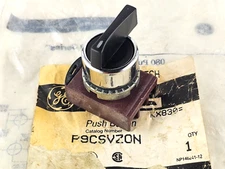 GE General Electric P9CSVZ0N 3-Position Selector Switch, Blk,  Maintained NEW