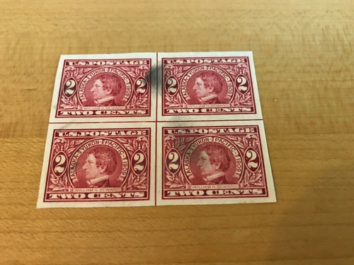 Scott 371 - Center Line Blocks - One Block MNH and One Block Used - Picture 5 of 6