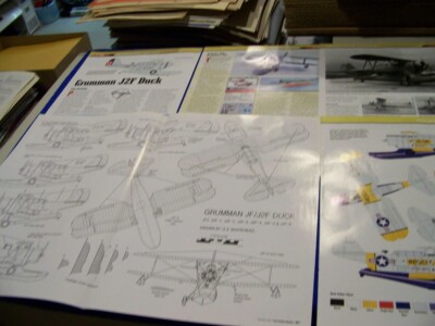 GRUMMAN J2F/JF DUCK ''MOD. PROFILE'' PROFILES/5-VIEWS/DETAILS/MODEL REVIEW (521MM)