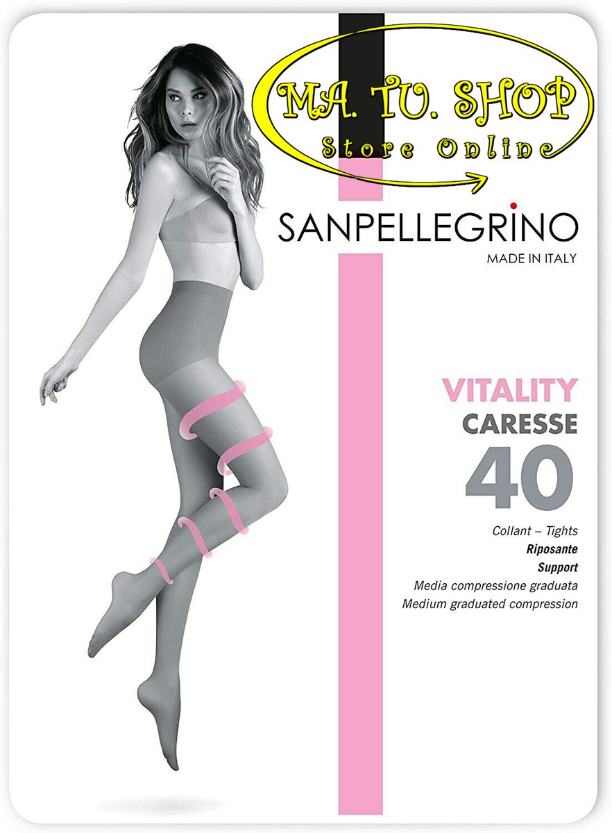 PAIA Calze Collant Riposante SANPELLEGRINO Caresse Compressione 40 Den  Denari