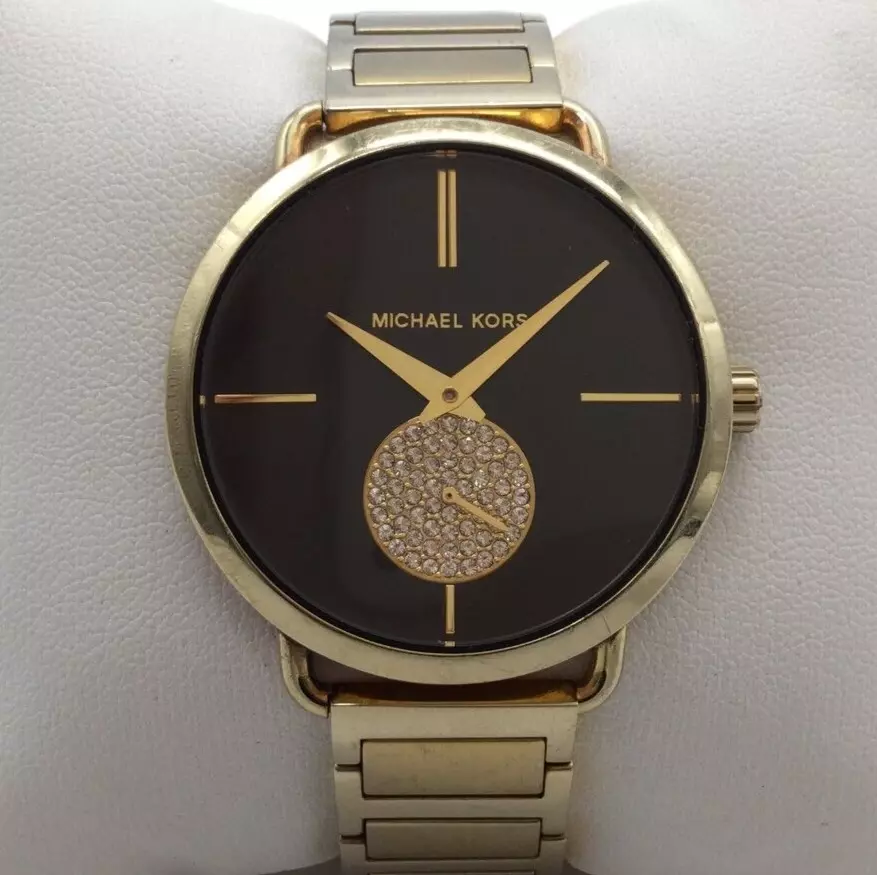 Michael kors portia watch black discount