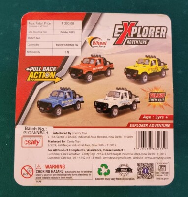 Suzuki Samurai Toy Car -BLUE Sport Model (Like Hot Wheels or