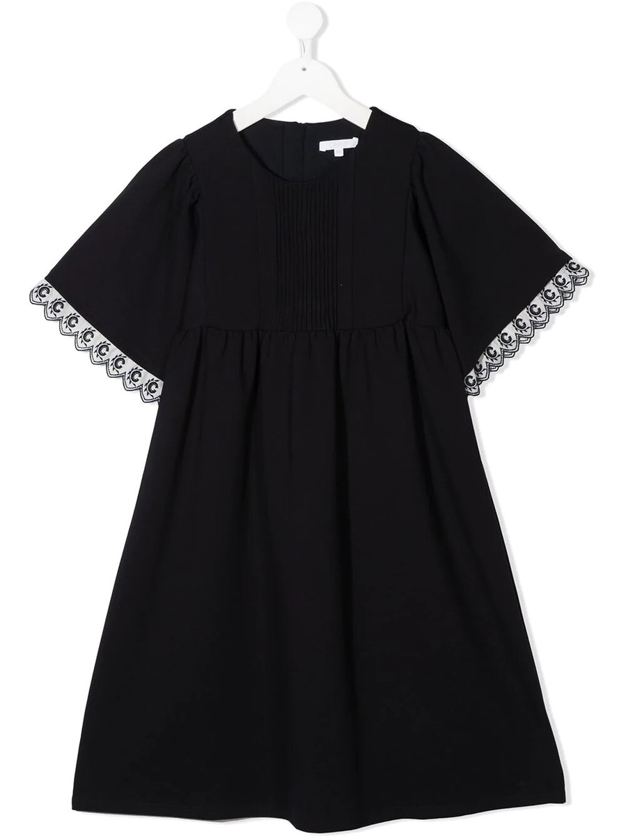 NWT NEW Chloe girls blue lace trim dress 6y 10y | eBay