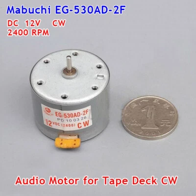 MARKENLOS Mabuchi EG-530AD-2F DC 12V CW Audio Motor for Tape Deck GangspilMotor Audiomotor