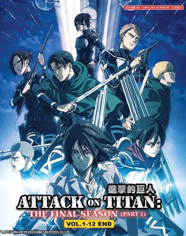 Attack On Titan: Season 1-4 Complete Anime DVD With English Subtitles +FREE  GIFT