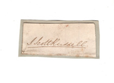 John Scott Russell (1808-1882) Signed Clip / Autographed British Naval Architect