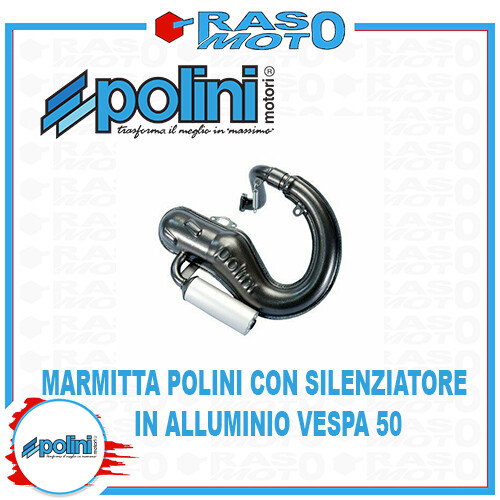 MARMITTA POLINI PIAGGIO VESPA 50 L SILENZIATORE ALLUMINIO 200.2030/S - Imagen 1 de 1