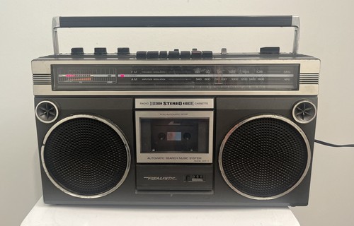 Realistic SCR-3 vintage Cassette 80's Boom Boxbox pre-owned by Radio Shack READ